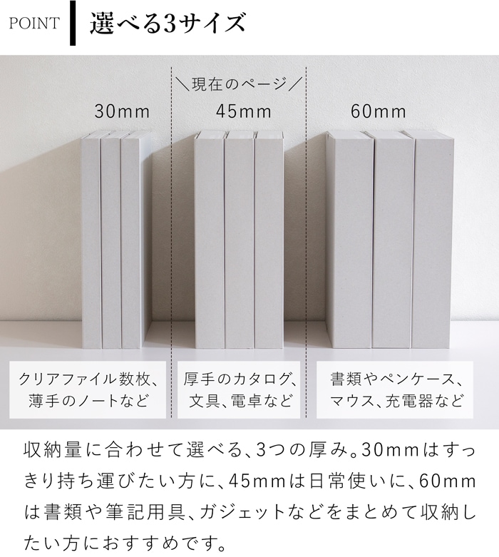 一新堂 ドキュメントケース 厚さ45mm A4 3冊セット チップボール マグネット 書類収納 書類ケース デスク収納 持ち運び 日本製