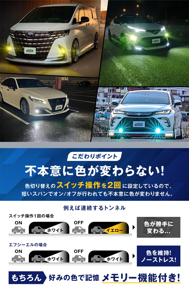 好みの色を保持するメモリー機能