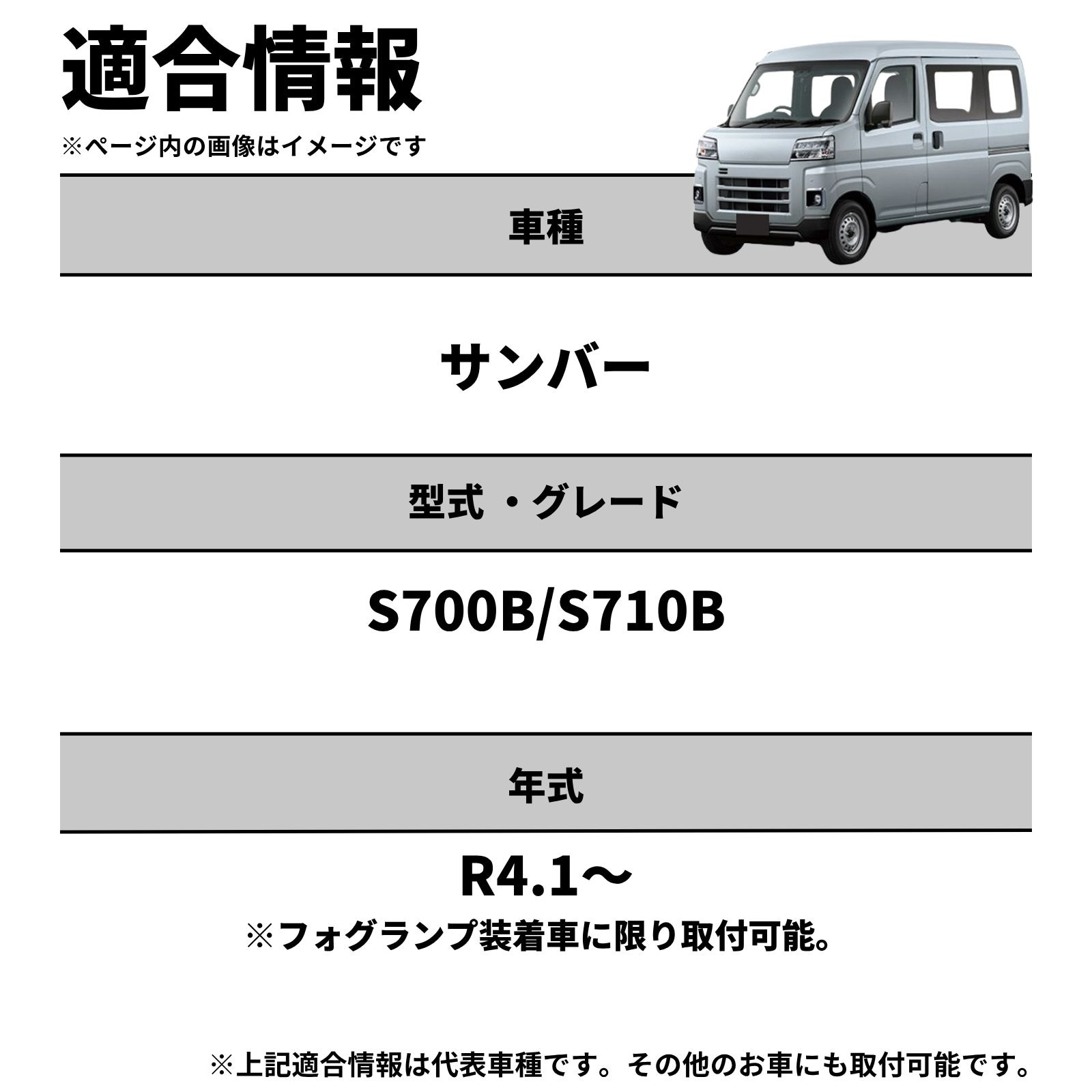 サンバー R4.1～ S700B/S710B 純正LEDフォグ専用 L1B 2色切替LEDバルブ
