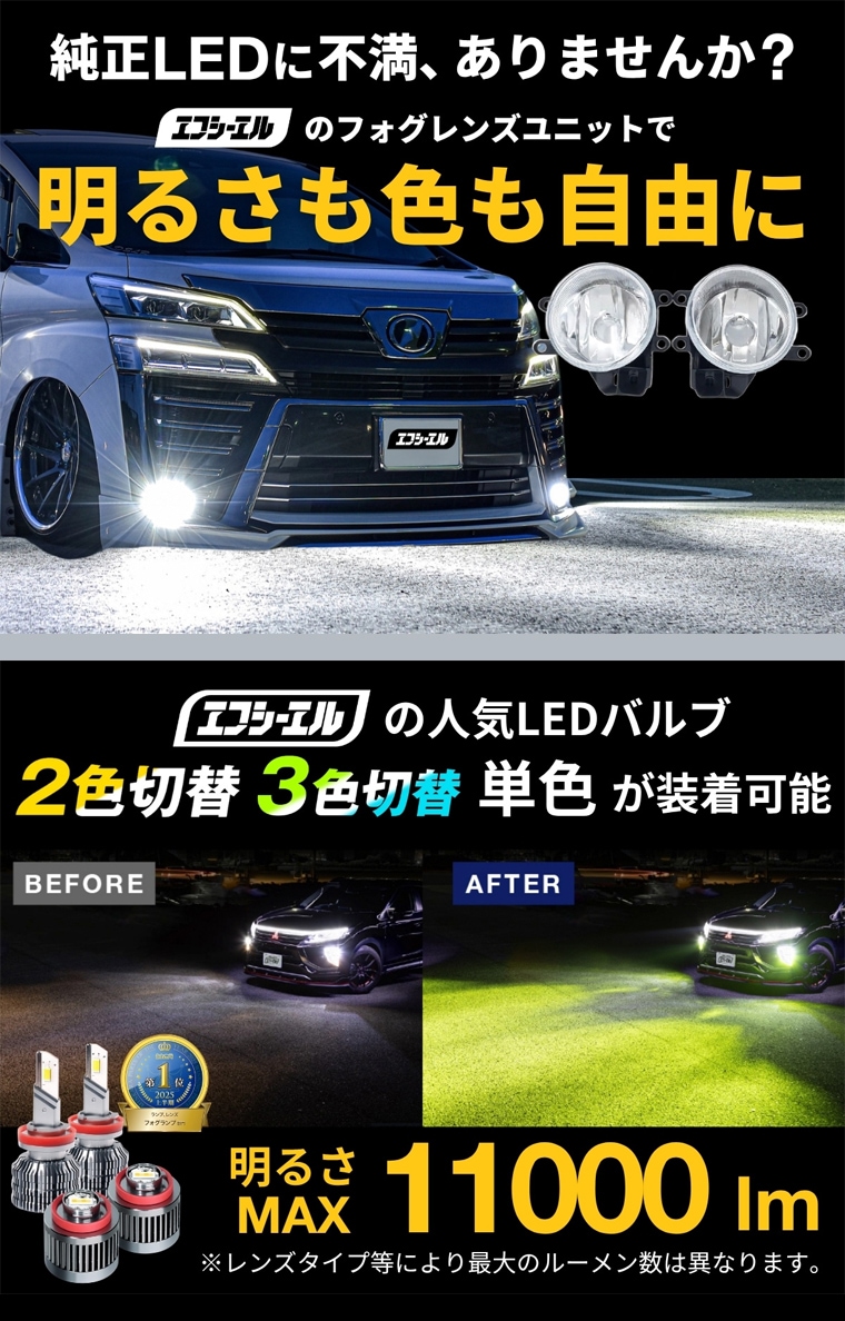後付けフォグランプユニット