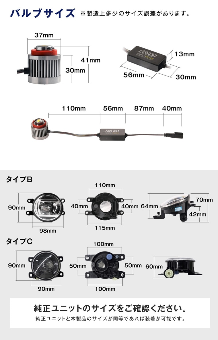 純正ユニット同等のジャストフィット設計