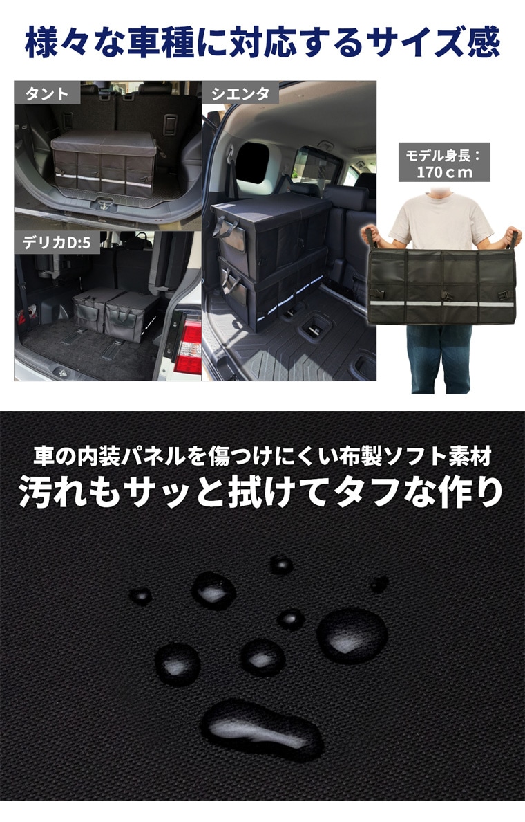 タントやシエンタ等に対応する折り畳みソフトボックス