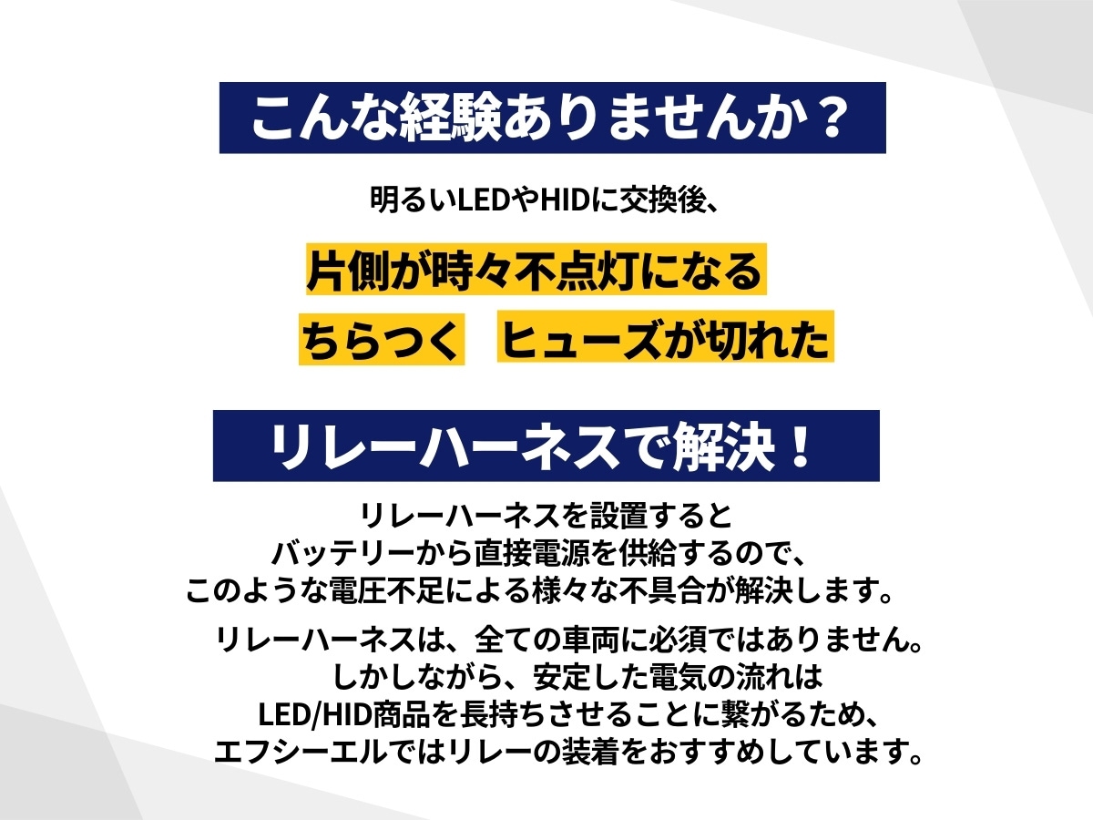 電源安定 リレーハーネス 1本