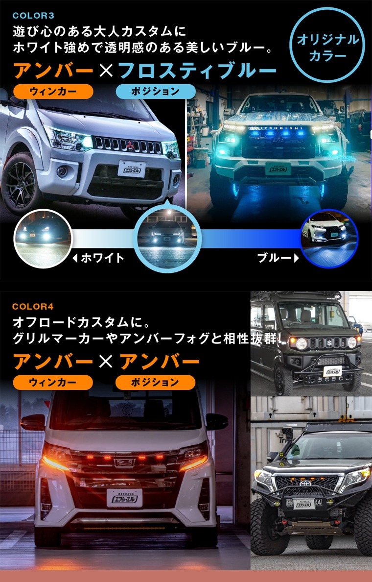 ウインカーポジション 青 フロスティブルー