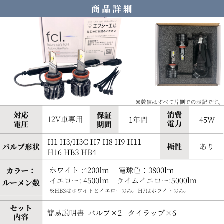 LEDヘッドライト フォグランプ H8/H9/H11/H16 HB3 HB4 H1 H3 H3C H7