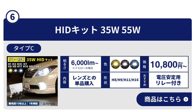 HIDキット 35W 55W