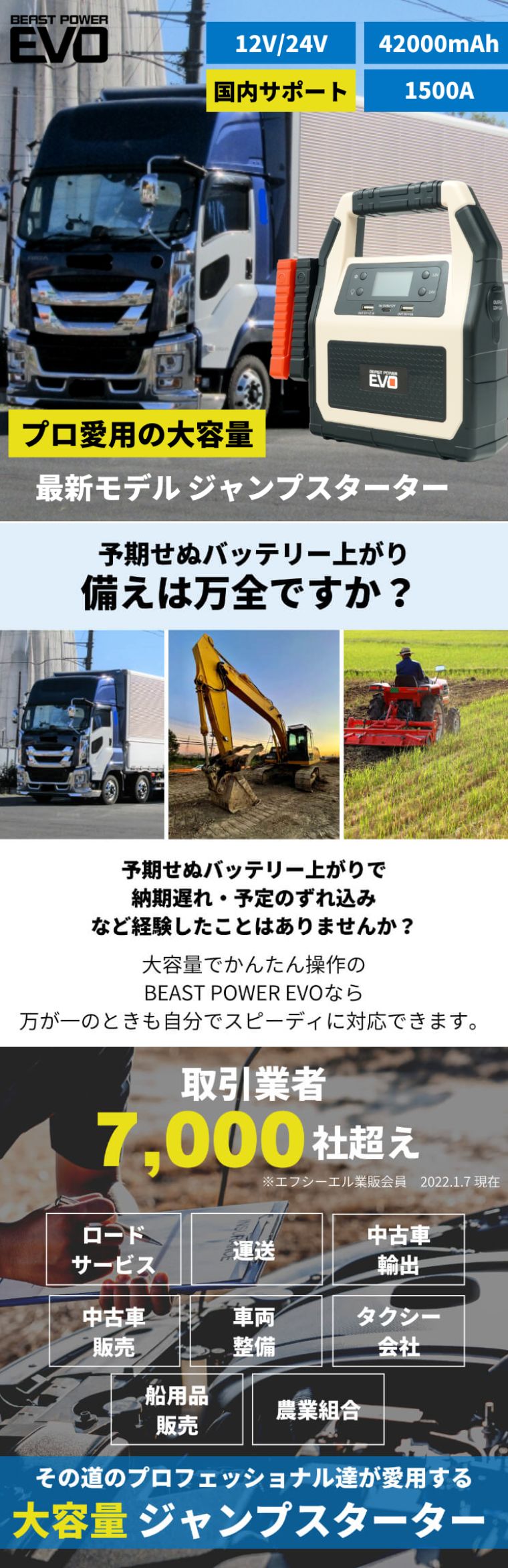 ジャンプスターター Beast Power Evo 公式通販 Fcl 車のled Hid専門店