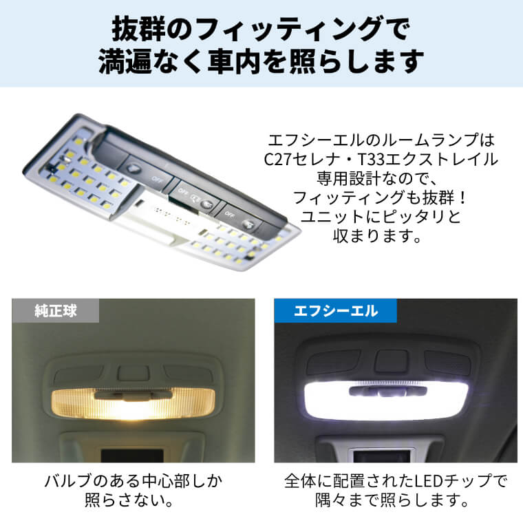 fcl. エフシーエル led 専用設計 C27セレナ ライセンスユニット