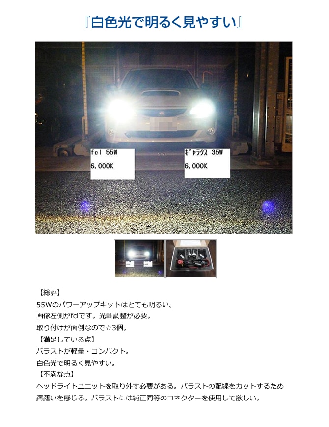 加工型パワーアップHIDキット 【公式通販】fcl. 車のHID専門店