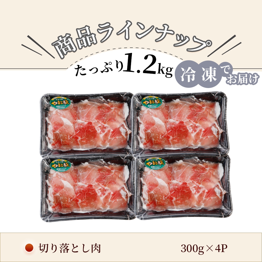 国産 やまと豚 切り落とし肉 メガ盛り1.5Kg |［冷凍］ 送料無料の通販｜豚肉専門店 やまと豚のフリーデン本店