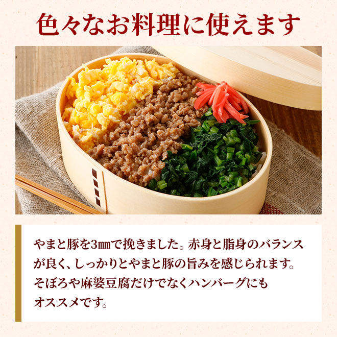 国産 やまと豚 パラパラ ひき肉 2kg NS-DJ [冷凍] 送料無料 お中元 の