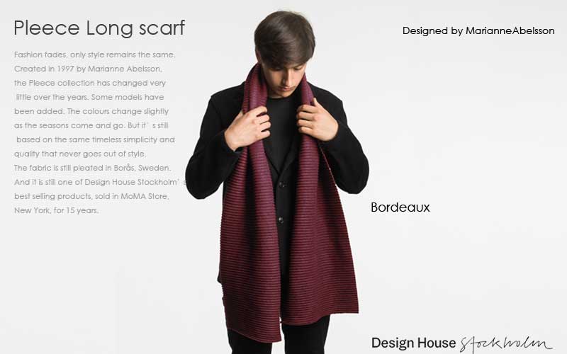 pleece long scarf,プリース,ロングスカーフ,マフラー,design house stockholm,デザインハウスストックホルム