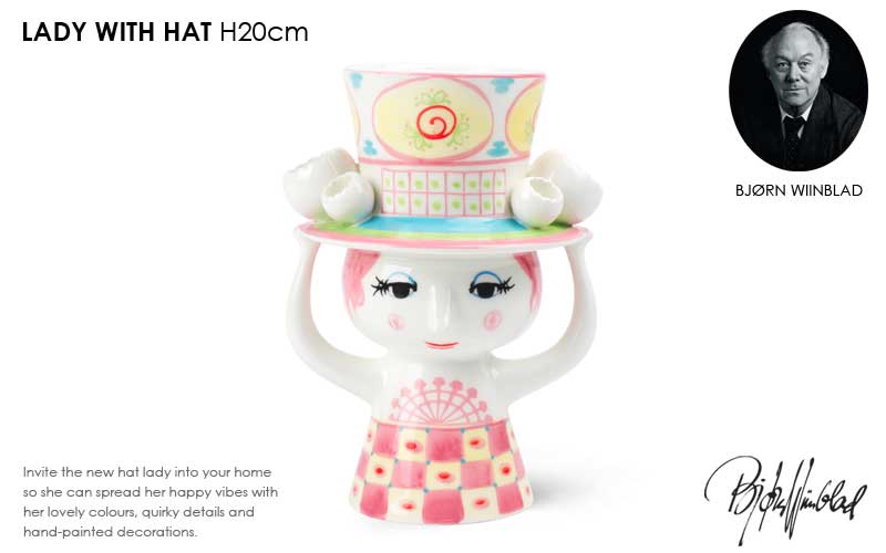 �ӥ�󡦥�����֥�å�, �������󡦥�����֥�å�,�ӥ��󥦥���֥�å�,Bjorn Wiinblad,lady with hat,˹�Ҥ򤫤֤ä�����,vase,�ե��١���,����,�̲�,�ǥ�ޡ���,�̲�����,�̲�����ƥꥢ,�̲����ե�