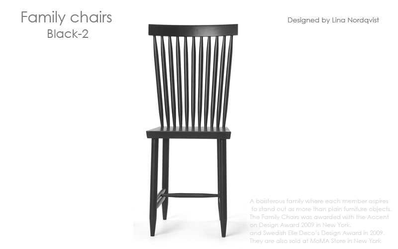 Family Chairブラック「2」/DESIGN HOUSE stockholm(デザインハウス 