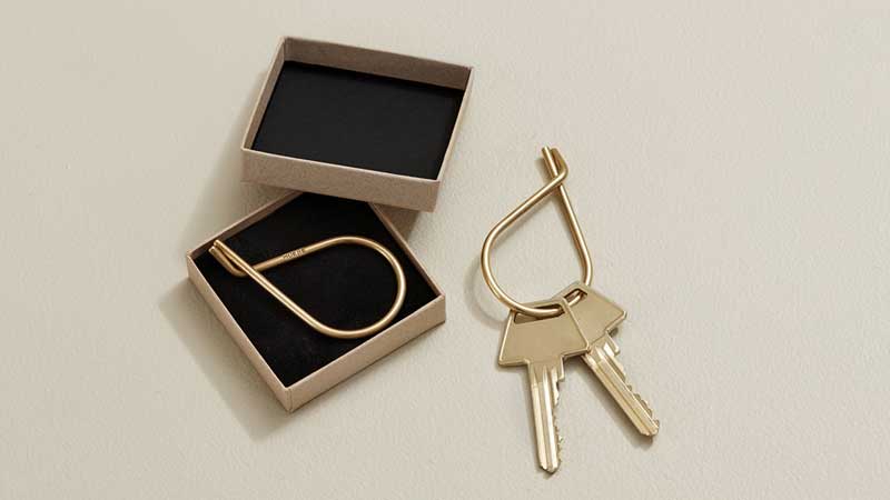 Key Ring(キーリング）Brass(ブラス）真鍮,MOEBE,ムーベ,北欧,デンマーク,北欧雑貨,北欧インテリア,北欧ギフト
