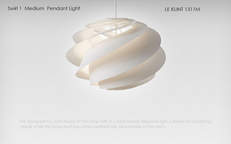 le klint,レ・クリント,Swirl(スワール）1,ミディアムサイズ,北欧ペンダントライト,北欧デザイナーズ照明