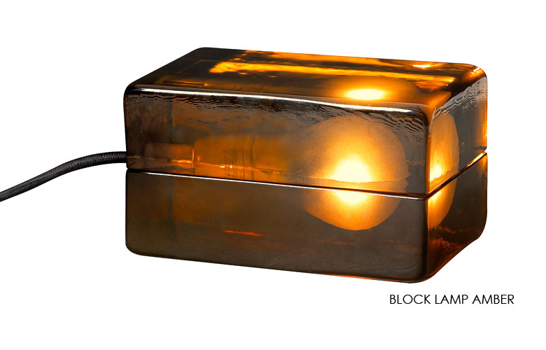 Block Lamp Amberブロックランプ・アンバー/DESIGN HOUSE stockholm 