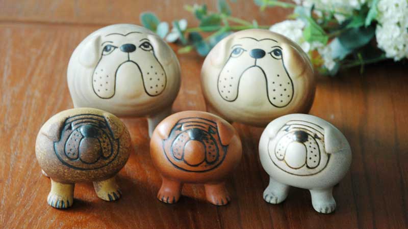 Bulldog,�֥�ɥå�,�ߥ˥�����,Lisa Larson�ʥꥵ���顼�����,KENNEL(����ͥ�˥��꡼��