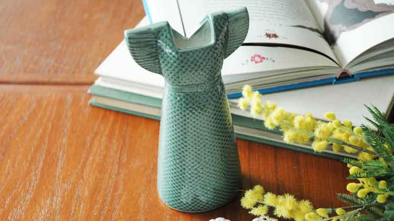 Wardrobe Vases Dress(ワードローブ・ドレス）ミントグリーンフラワー 