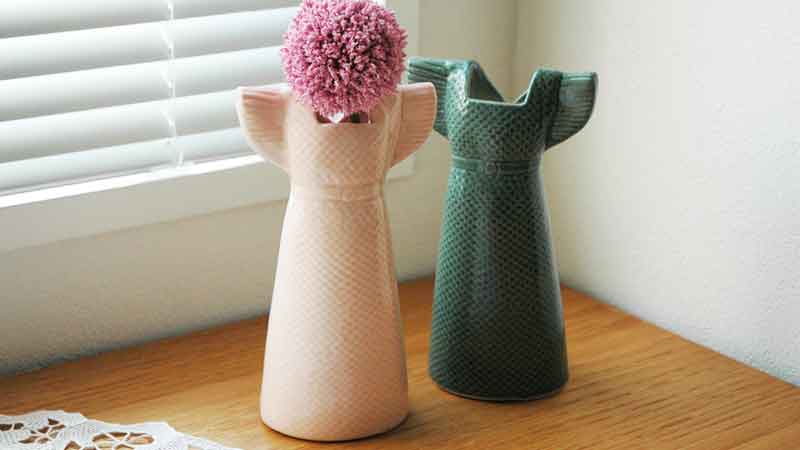 Wardrobe Vases Dress(ワードローブ・ドレス）ミントグリーンフラワー 