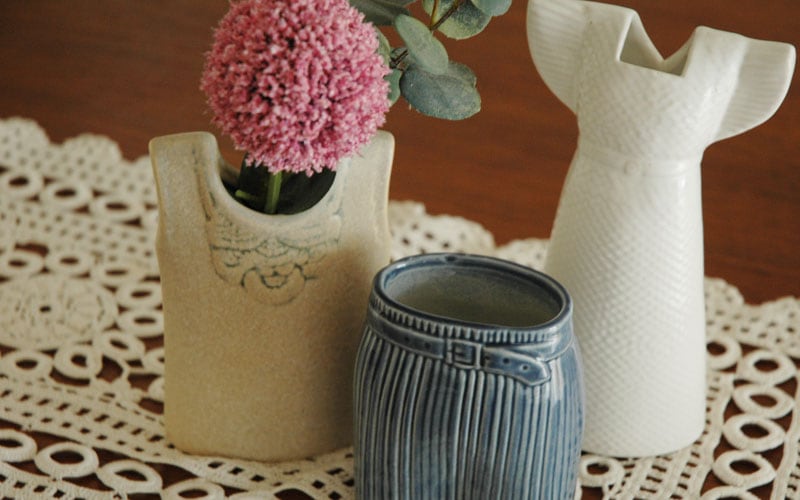 Wardobe Vases Dress,��ɥ�����,�ɥ쥹,�ۥ磻��,�ե��١���,Lisa Larson,�ꥵ�顼����,�̲�,����,�ե��١���,���֥���,��ʪ,�̲�����,�̲�����ƥꥢ