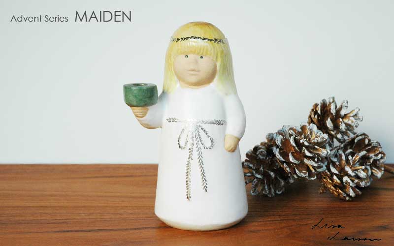 maiden,メイデン,Advent Series,アドベントシリーズ,Lisa Larson,リサ ラーソン,オブジェ,置物,北欧スウェーデン,北欧雑貨,北欧インテリア,北欧ギフト 