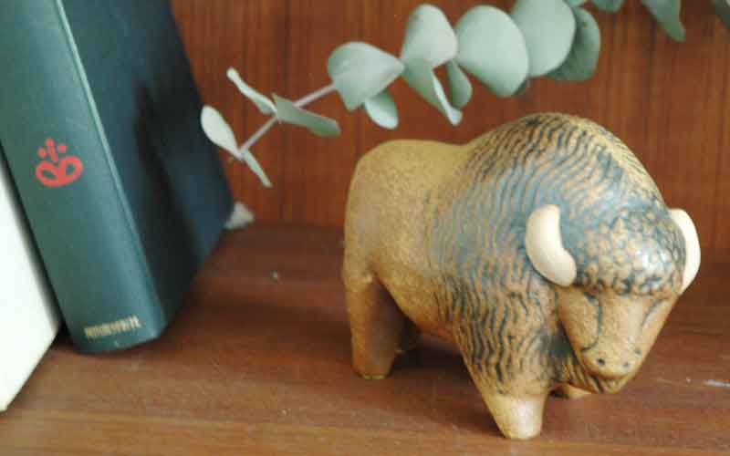 Bison,�Х�����,Lisa Larson�ꥵ���顼����,��ʪ,�̲����������ǥ�,�̲�����,�̲�����ƥꥢ,�̲����ե� 