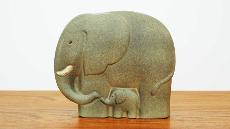 Lisa Larson,ꥵ顼,οƻ,elephant with baby