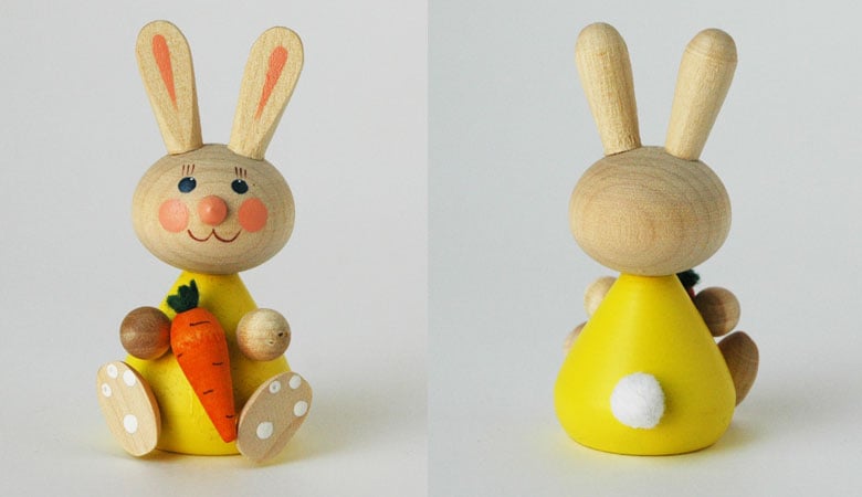 Rabbit(ラビット）ウサギ/エストニア・ハンドメイド・木製オブジェ/little by little(リトルバイリトル）