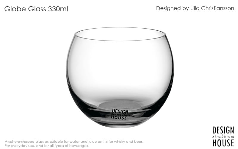 Globe Glass グローブグラス 330ml Design House Stockholm デザインハウスストックホルム 北欧食器 Little By Little リトルバイリトル