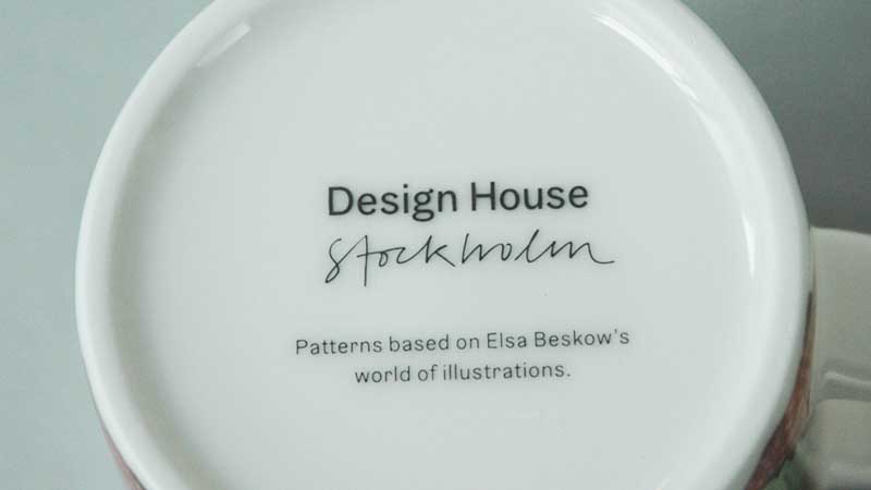 北欧スウェーデンブランド,DESGIN HOUSE stockholm,デザインハウス・ストックホルム,Elsa Baskow(エルサ・べスコフ）マグカップ
