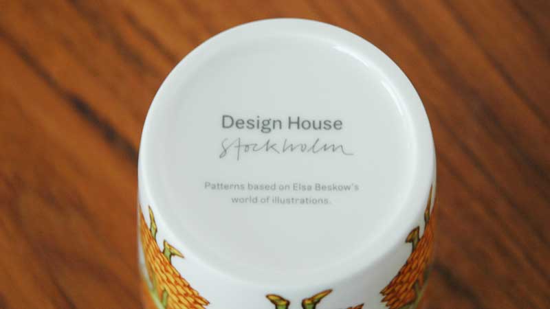 北欧スウェーデンブランド,DESGIN HOUSE stockholm,デザインハウス・ストックホルム,Elsa Baskow(エルサ・べスコフ）マグカップ