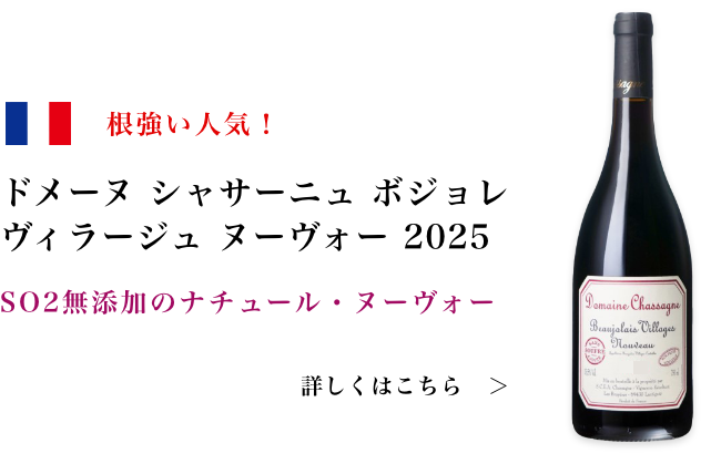 ドメーヌ シャサーニュ ボジョレ ヴィラージュ ヌーヴォー 2024