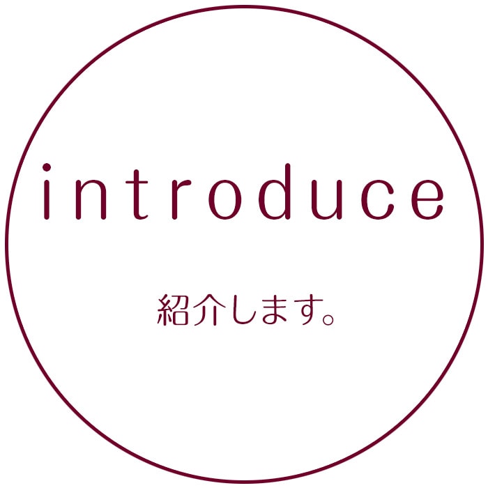 introduce　紹介します。