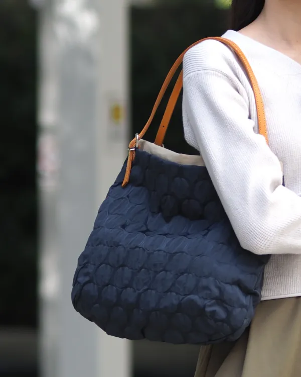 レザーハンドル ナイロン トートバッグ - PORTE PORTA（ポルテ ポルタ）