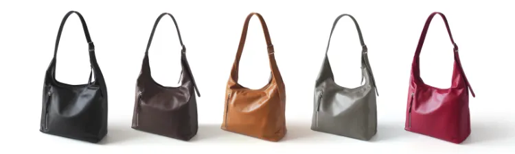 レザーワンショルダーバッグのカラーバリエーション