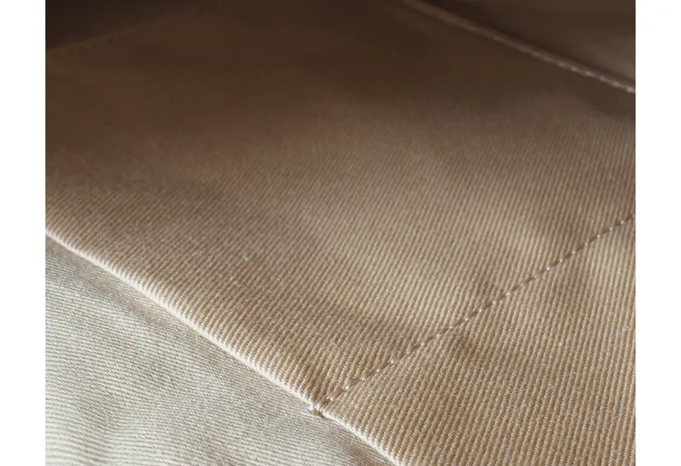 バッグの内生地のコットン（綿）