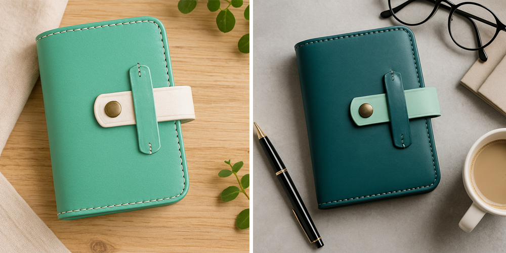 本革カードケース＊クリアホルダー｜革小物オーダーメイドのお店fleur