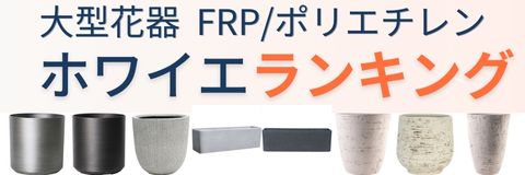 大型花器が並んでいる