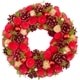 赤いクリスマスリース