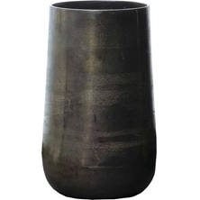 ブラックの背が高いアルミニウム花器