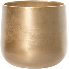 ゴールドのアルミニウム花器