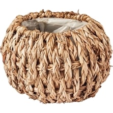 網目が美しい曲線をもったバスケット