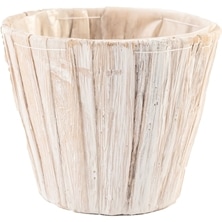 定番の白いバスケット花器