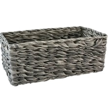 グレイの網目がかわいいバスケット