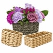 ポリエチレン製バスケットにフラワーアレンジメント