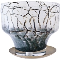 DGｶﾞﾗｽｺﾝﾌｫｰﾄﾎﾟｯﾄ&ｿｰｻｰφ13xH12 BKｱｲｽ