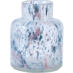 ボトル型のデザインガラスのフラワーベースの単体画像ターコブカラー