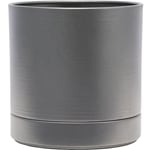 MC円柱メタルecoポット皿付「鉄はエコ」CGY #4