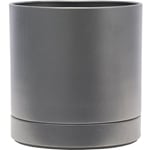 MC円柱メタルecoポット皿付「鉄はエコ」CGY #5